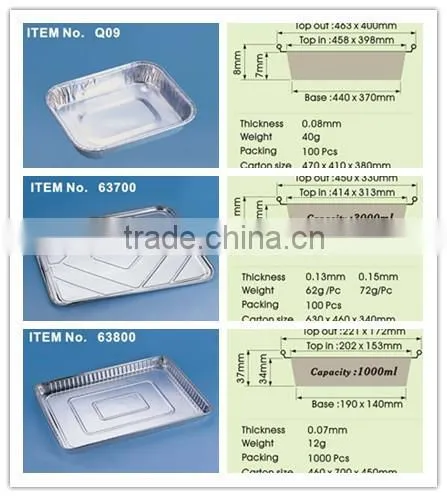 Packing Aluminum Square Tray Steam Full Pan photo-4