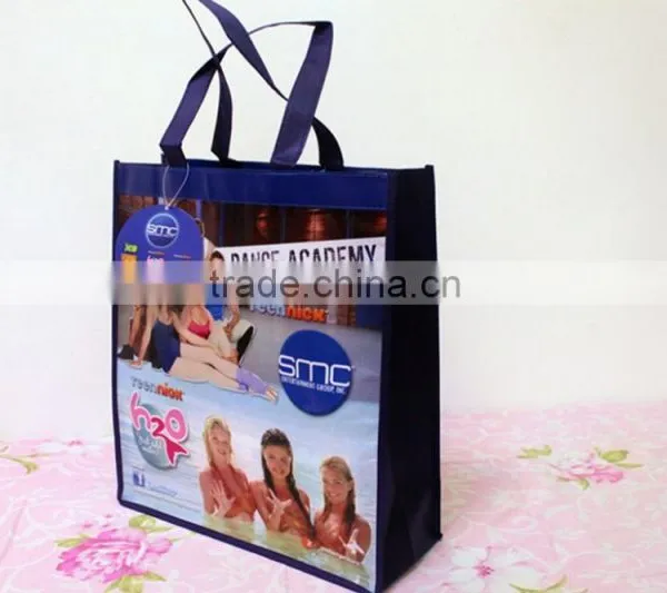 Laminated pp Non Woven Grocery Tote Bag photo-2
