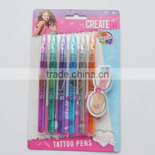 Scented Beautiful Big Save Christmas DIY Painting Glitter Tattoo Skin Gel Ink Pen