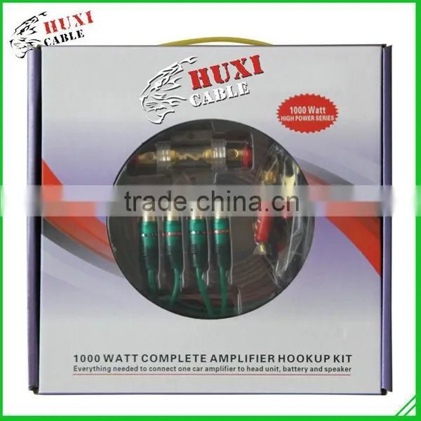 Haiyan Huxi Professional Manufacturer Audio Amp Car Amplifier Wiring Kit photo-5