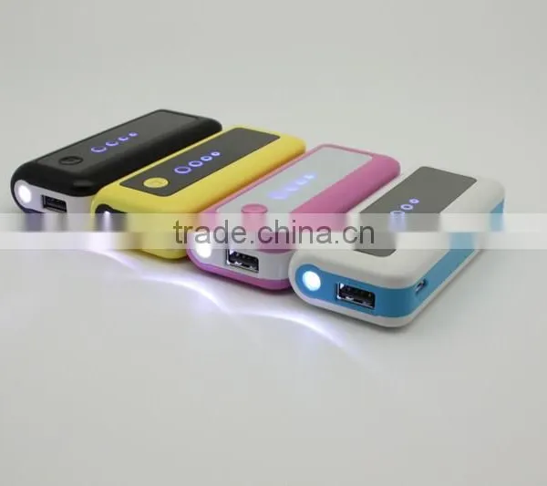 Electronic Manufacture 18650 Power Bank 5600mah With LED Flashlight photo-6