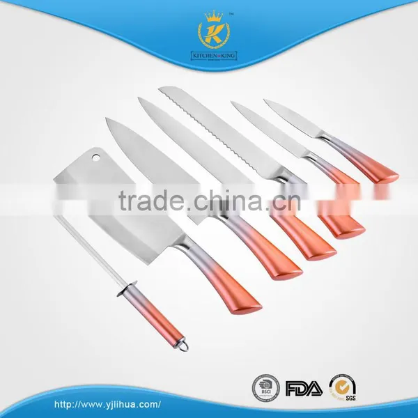 KITCHEN KING 8pcs Hollow Handle Knife Set With Gradually Changed Non-stick Coating Effect photo-2