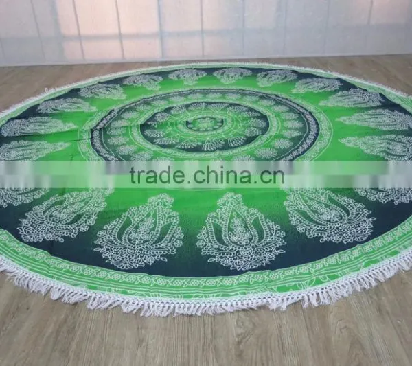 Indian Round Beach Towel Mandala Decorative Wall Hanging Yoga Mat photo-6