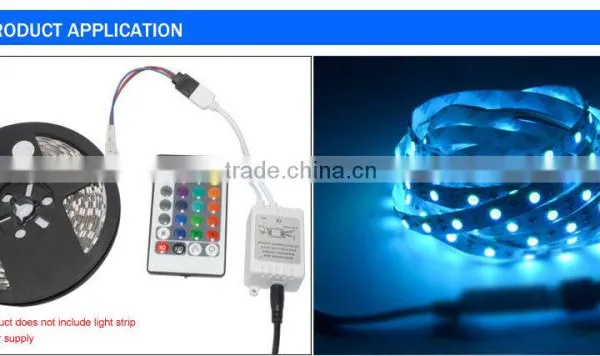 DC12V 24 Keys IR Remote Controller for SMD3528 SMD5050 RGB LED Strip LED Lights With RGB Control Bo Dimmer RGB Controller photo-5
