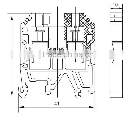 SEK-10 Brass Screw Din Rail Terminal Block photo-6