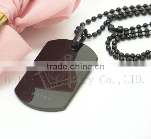 Laser Custom Pendants Black Tungsten Pendants Wholesale Dog Tag Pendants photo-4