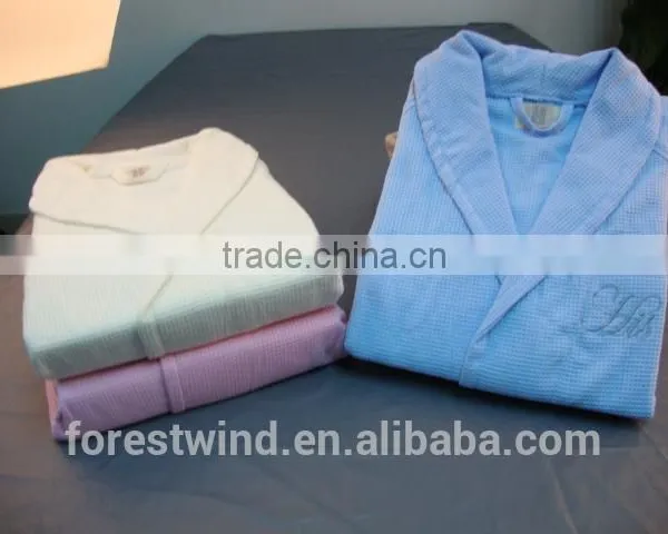 Luxury Cotton Waffle Hotel Bathrobe photo-4