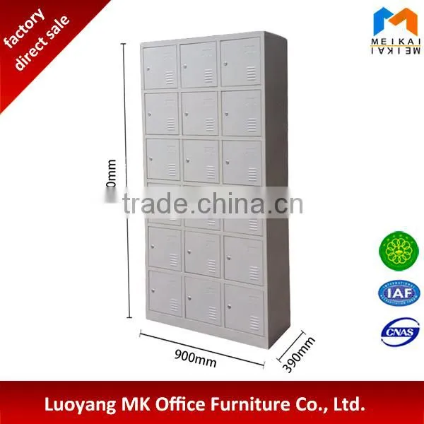 Cheap Customized Metal 18 Door Steel Closet Cabinet Clothes Locker photo-4