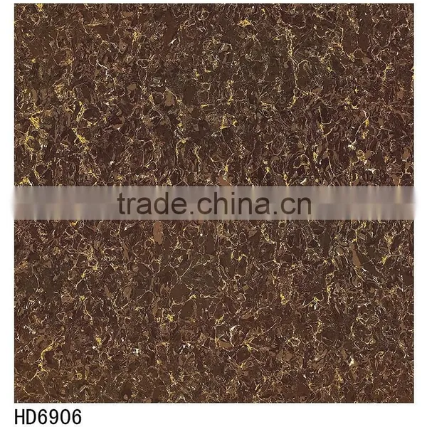 600x600 Double Loading Floor Tile Foshan Best Price Polished Porcelain Tiles Yellow Pulati Tiles photo-2