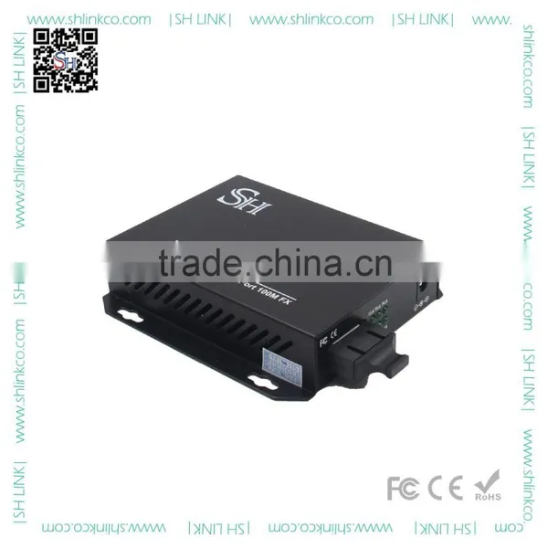 Highly Efficient 10/100M Optical Switch 1 Fiber Optic Port to 4 UTP Port Converter photo-2