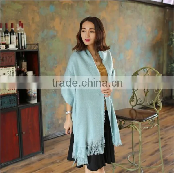 Custom Made Cotton Voile Big Suqare Shawl Scarf for Ladies photo-4