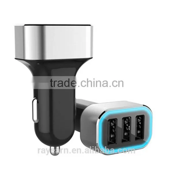 REYON Hot Sale 25.5W 5.1A 3 Usb Port Custom Multiple Mobile Phone Car Charger photo-2