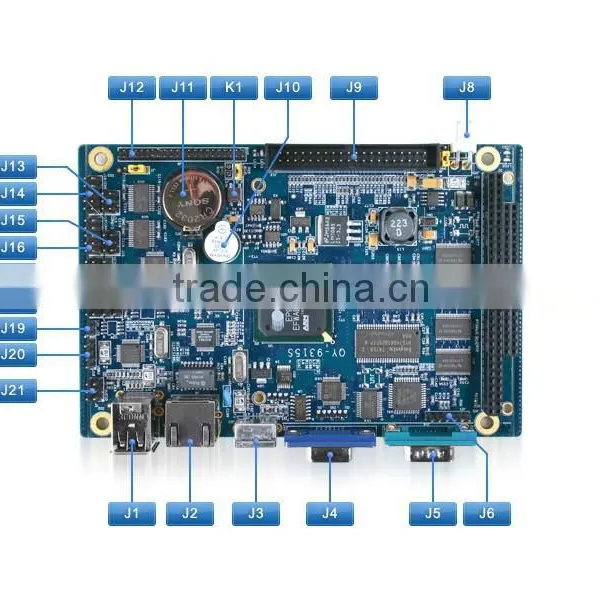 2015 Hot Sale ARM Industrial Control Mainboard/64MB SDRAM/32MB NorFlash photo-2
