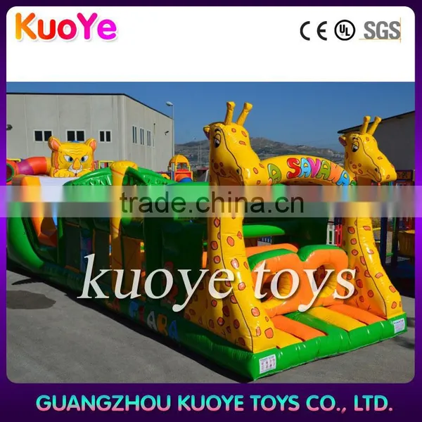 China Manufacturer Baby Inflatable Obstacle Courses, Children Jumping House Animals Obstacle With Tunnel,juegos Inflables China photo-2