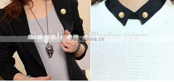 Two-double Alloy Pearl Brooch Fashion Clip for Clothes photo-5