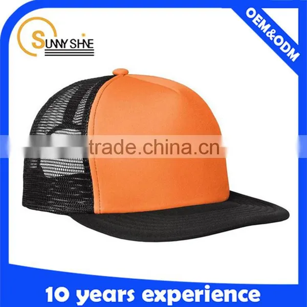Custom Snap Back Flat Brim Mesh Trucker Cap Quality Choice photo-6