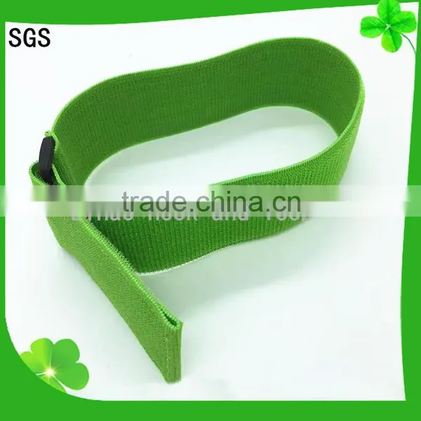 Customized Green Hook Loop Strap Tape