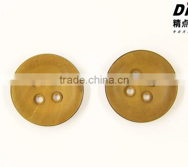 Horn Buttons 4 Hole Fire-polishing New Designs for Clothing photo-2