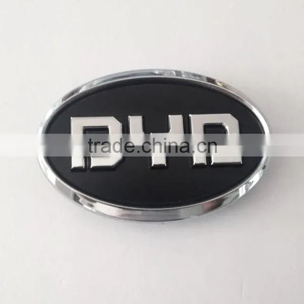Famous Car Logo and Their Name 3D Self-adheisve ABS Plastic Chrome Plated Car Wheel Cap photo-2