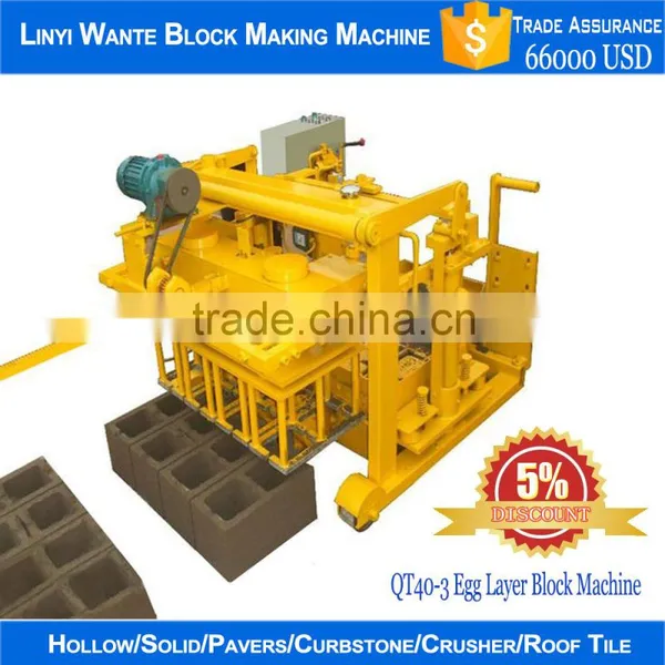 Hot Sale Movable Concrete Block Making Machine in Discount, QT40-3 Block Machine Price photo-3
