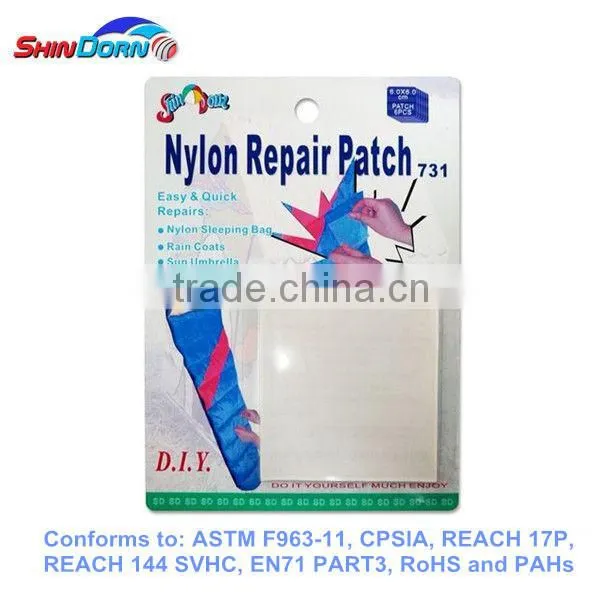 Clear transparent tarp tent patch adhesive for nylon tents