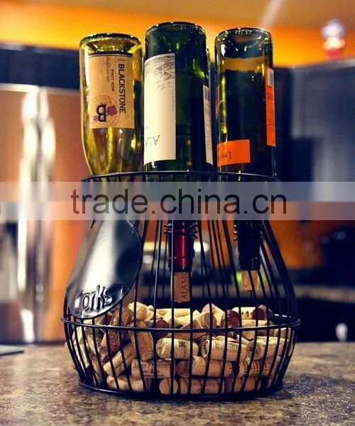 Classical Eco-friend Wholesale Metal Wine Cork Holder/ Bottle Holder photo-2