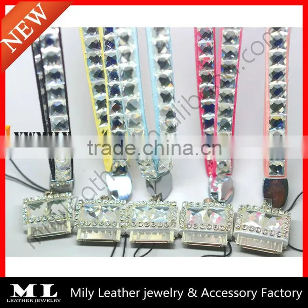 MLPC-A001 Wholesale Jewelry Luxurious Phone Accessories Crystal Mobile Phone Straps
