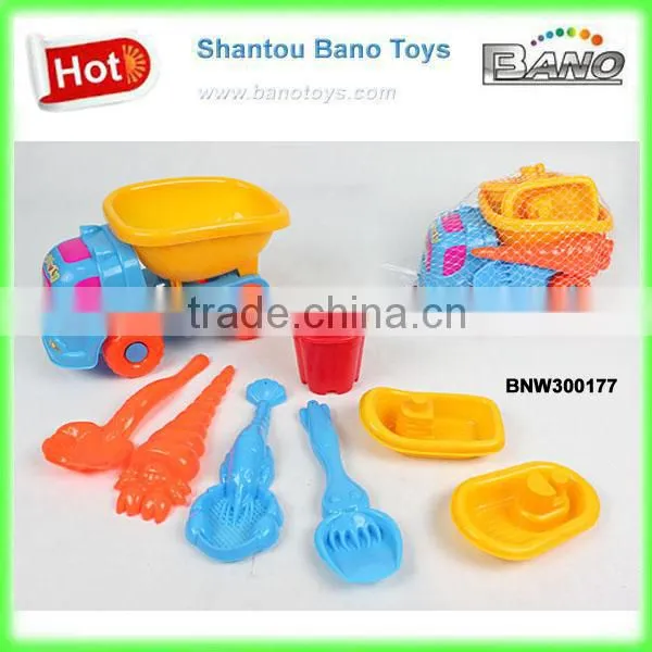 Promotional Toy Truck Plastic Sand Beach Toy Truck 8pcs BNW300177