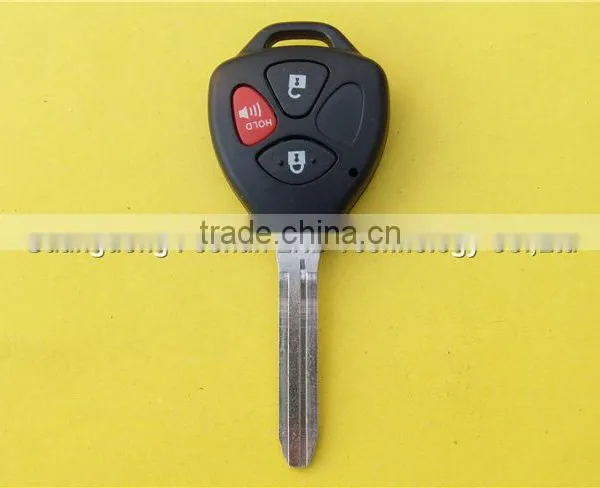 Uncut 2+1 Buttons Car Key Shell Replacement for Toyota no Logo photo-2