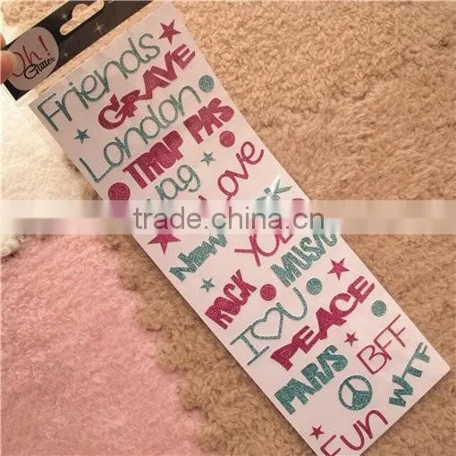 Fancy Glitter Mobile Round Stickers photo-6