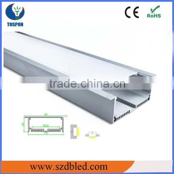 LED Strip Aluminum Channel Wtih Strong PC Diffused Cover