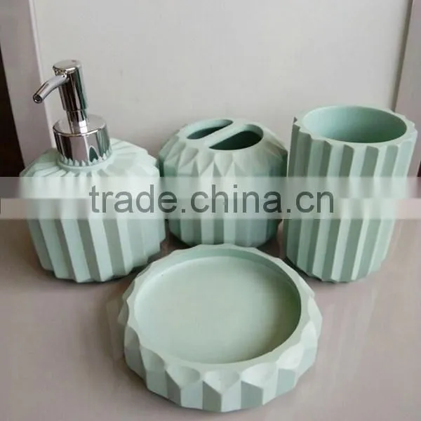 MZ-high Level Popular Resin Bathroom Accessories Set Colorful Collection photo-2