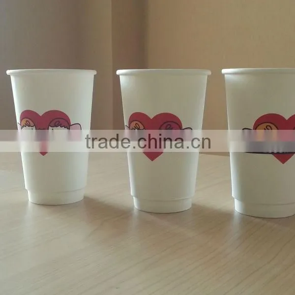Custom Printed Disposable Ripple Wall Paper Coffee Cup photo-5