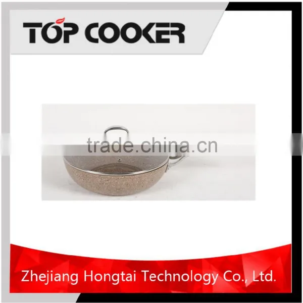 Forged Aluminum Marble Coating Chinese Gas Burner Wok Range photo-2