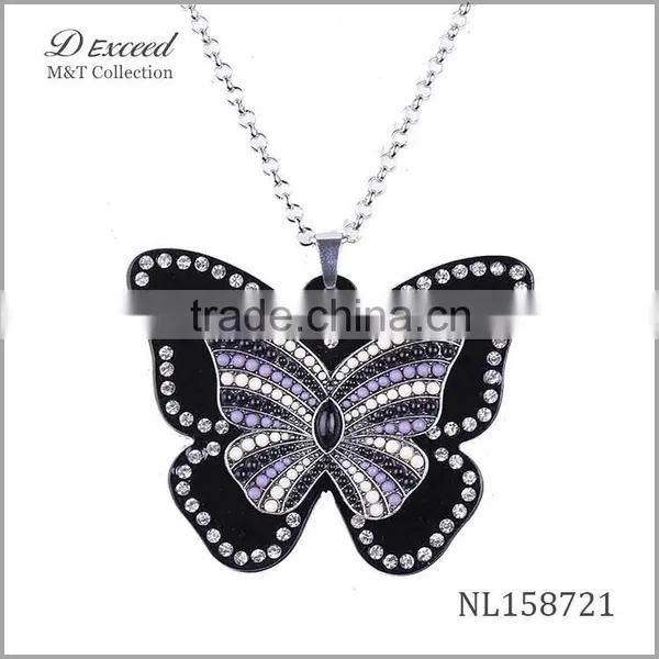 Big New Butterfly Pendant Necklace,doll Pendant Necklace for Women NL158716-21 photo-6