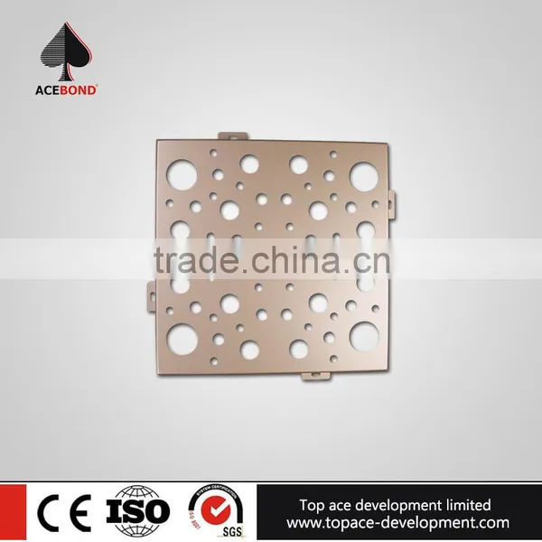 Various Colors 300*600mm Aluminum Veneer Panel Lobby Facade photo-2