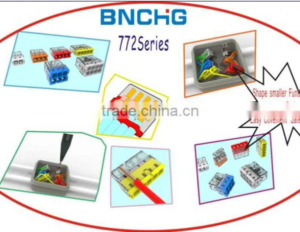 2016 New Design Equivalent Wago 2273-204 4pin Connector Cable for Cctv Camera Cable in Stock photo-4