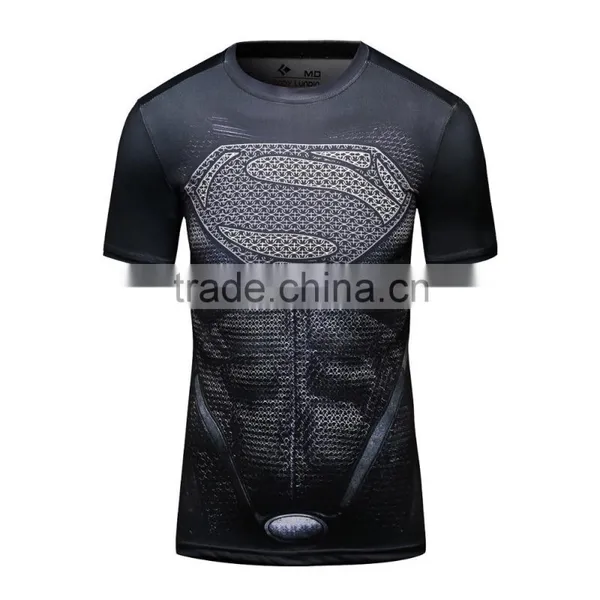 2016 Guangzhou Casual Wear Camisetas Marvel Men Superhero Compression Shirts 3d t Shirt Sportswear for Maler photo-2
