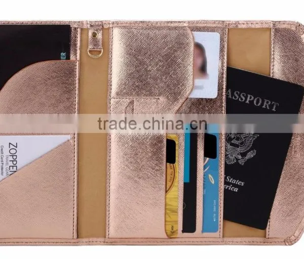 Luckiplus Inventory Multi-purpose Rfid Blocking Passport Wallet Organizer Holder photo-5