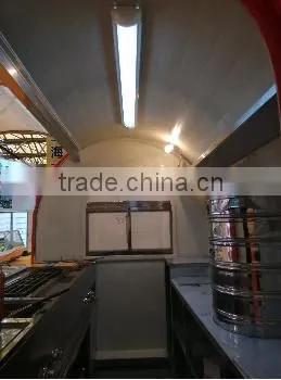 Convenient New Style Stainless Steel Mobile Street Food Vending Cart/Kiosk for Sale With Kitchen photo-3