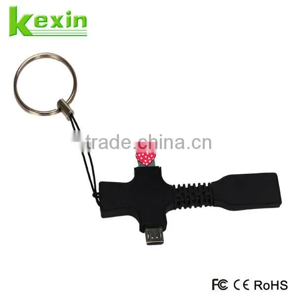 High Quality Short Micro USB Data Cable, 2 in 1 Micro USB Charger for Mobile Phone photo-2