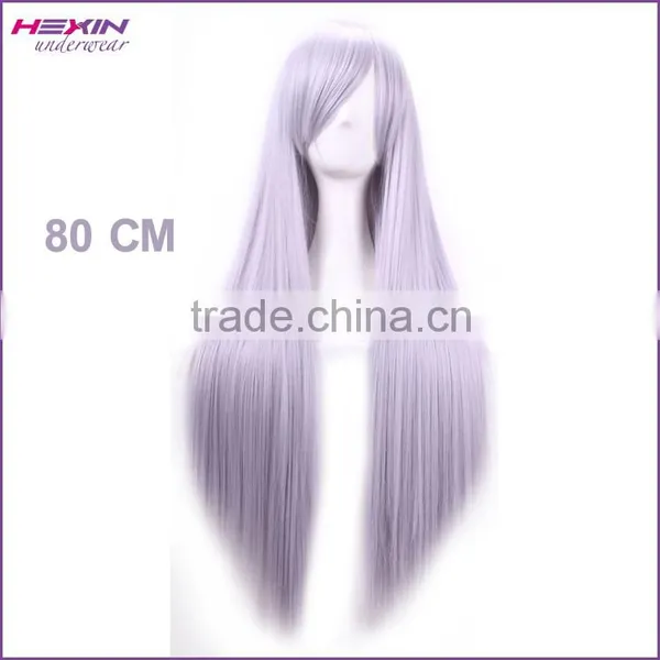 Long Cosplay Wigs for Black Women Grey Hair Lace Wig Made in China photo-5