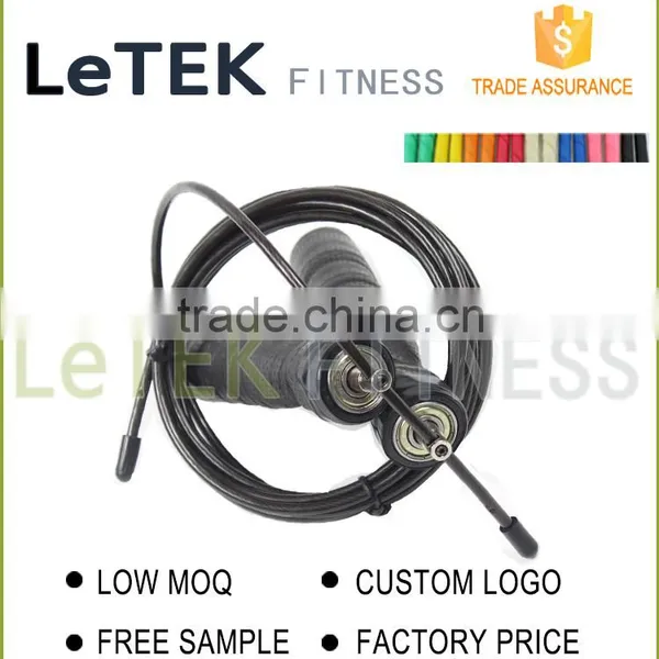 Double Under Adjustable Cable Wire Speed Rubber Jump Rope photo-5