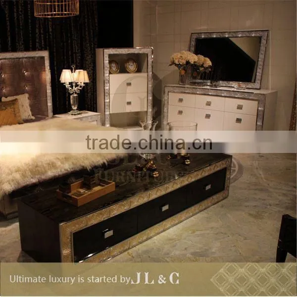 2014 Best Selling Crystal Dark Wood Wardrobe JH14-02 From China Supplier-JL&C Furniture photo-2