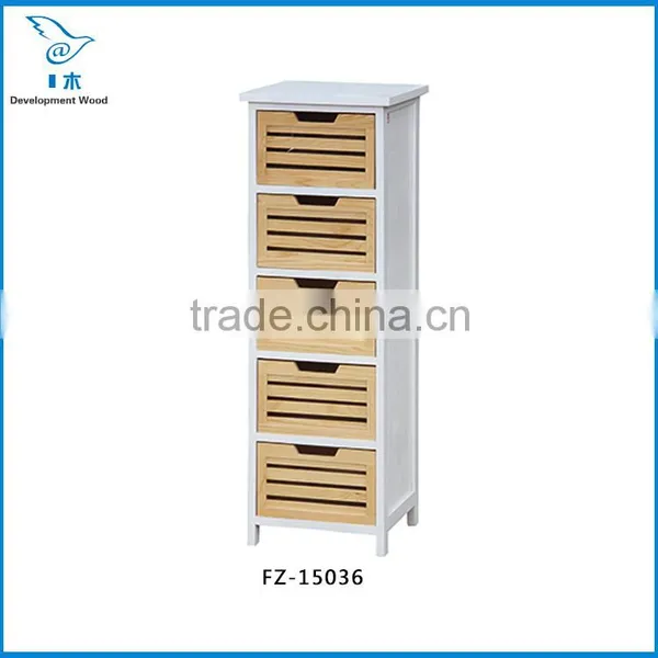 Paulownia Solid Wood Stair Furniture Bedside Cabinet photo-4
