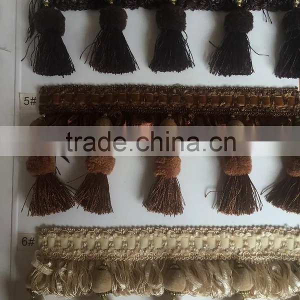 [YZLACE] Tassels Lace Curtains Wholesale 10004 photo-2