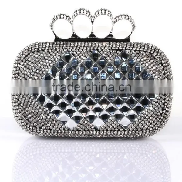 Latest Fashion Women Clutch Bags Box Clutch Evening Bag Crystal Clutch Bag