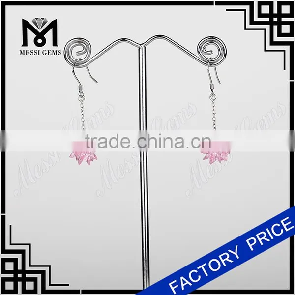 Maquise Flowers Cubic Zirconia Earrings Drop Earring From Messi Gems photo-6