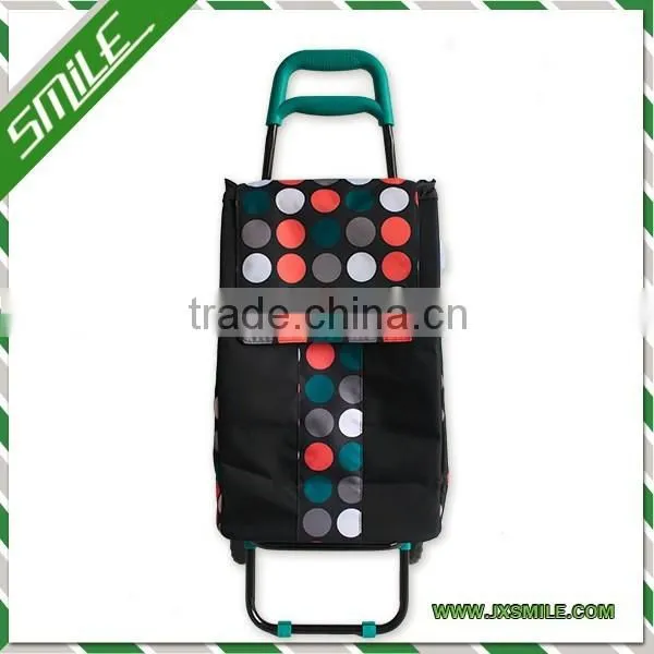 2WHEELS SHOPPING TROLLEY WITH MATCHING COLOR BAG