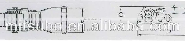 2" Cargo Lashing Ratchet Buckle Straps Truck Ratchet Tie Down photo-5